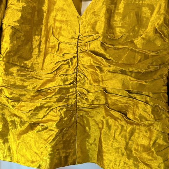 ULLA JOHNSON
Vera Shiny Puff-Sleeve Top. Size XS - Picture 10 of 15